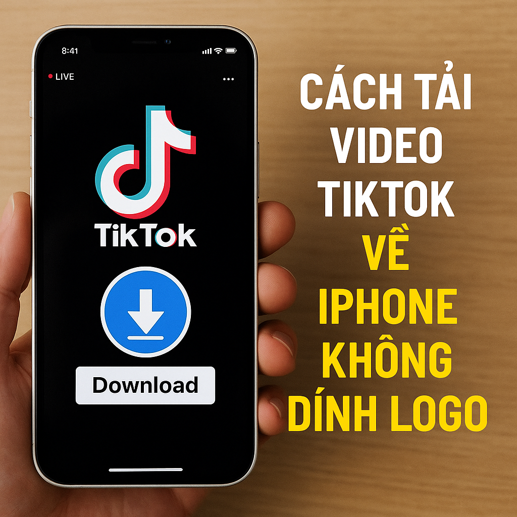 Cách tải video TikTok về iPhone không dính logo