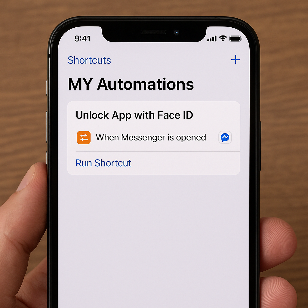 Cách tạo phím tắt mở khóa ứng dụng bằng Face ID