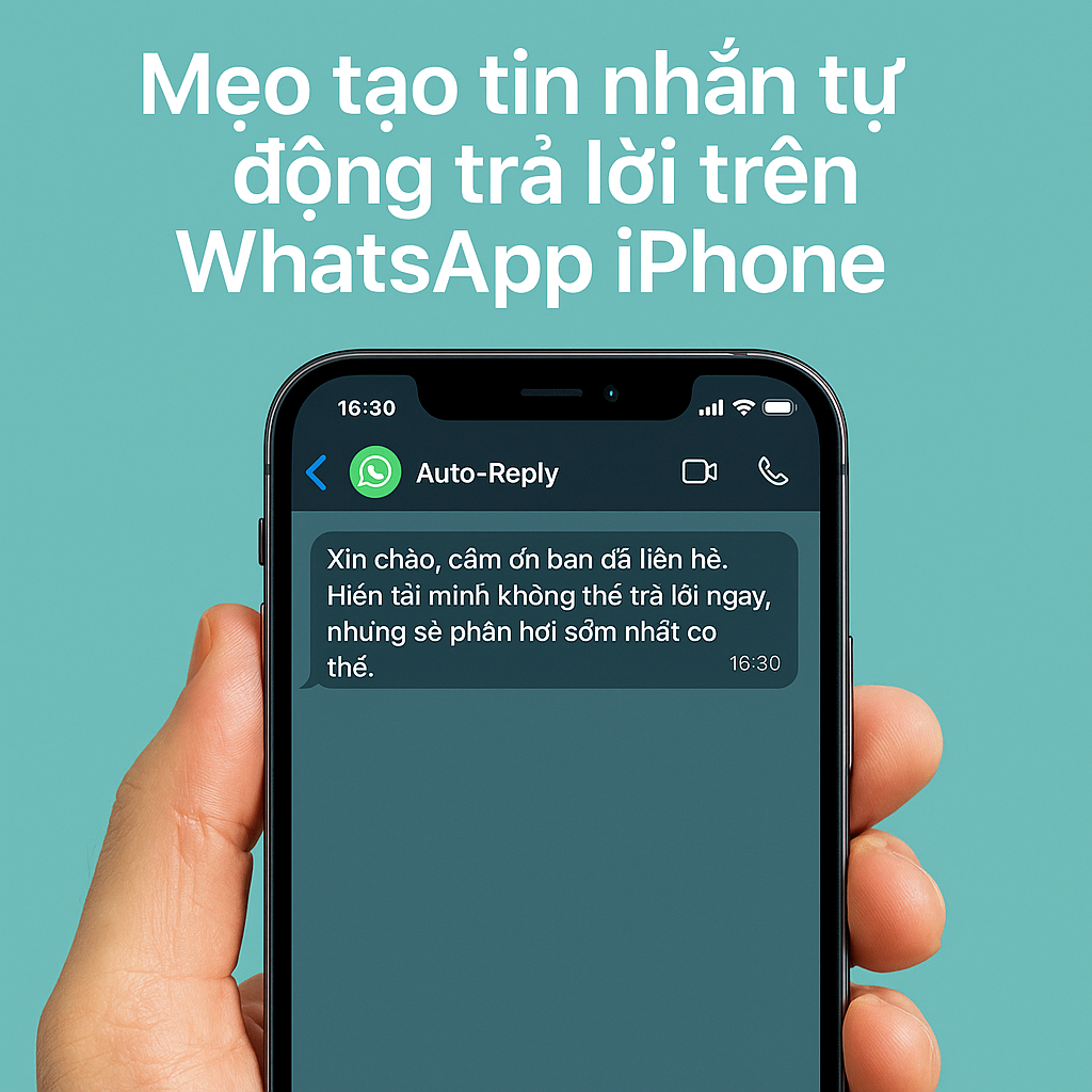 Cách tạo tin nhắn tự động trả lời trên WhatsApp iPhone
