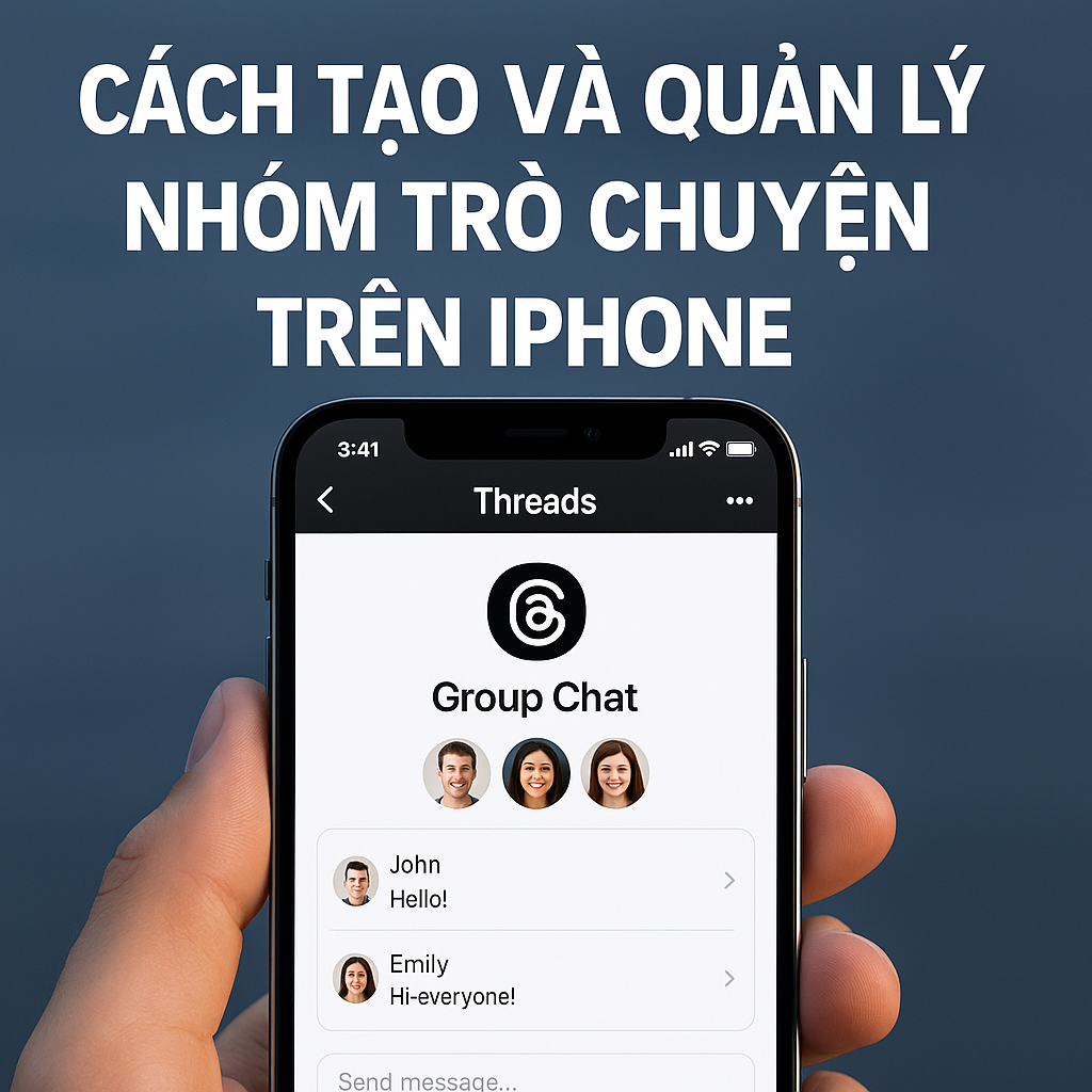 Cách tạo và quản lý nhóm trò chuyện trên Threads bằng iPhone