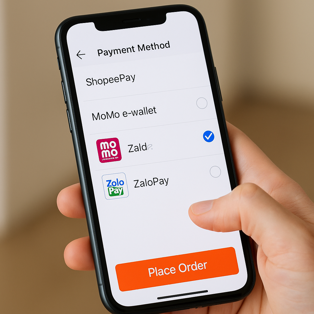 Cách thanh toán Shopee bằng MoMo, ZaloPay ngay trên app