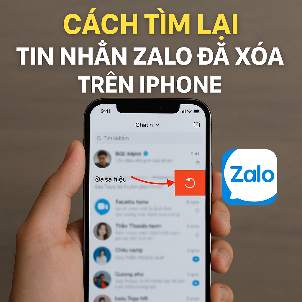 Cách tìm lại tin nhắn Zalo đã xóa trên iPhone (2025)