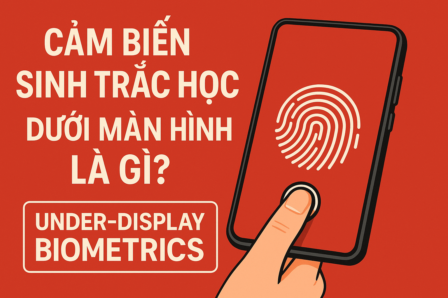 Cảm biến sinh trắc học dưới màn hình là gì? Hoạt động ra sao?