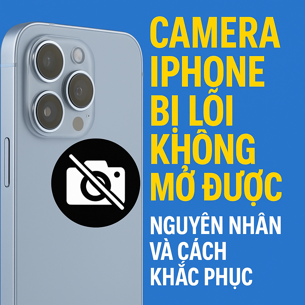Camera iPhone bị lỗi không mở được – Nguyên nhân và cách khắc phục [Cập nhật 2025]