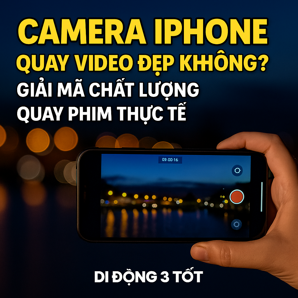 Camera iPhone quay video đẹp không? Giải mã chất lượng quay phim thực tế