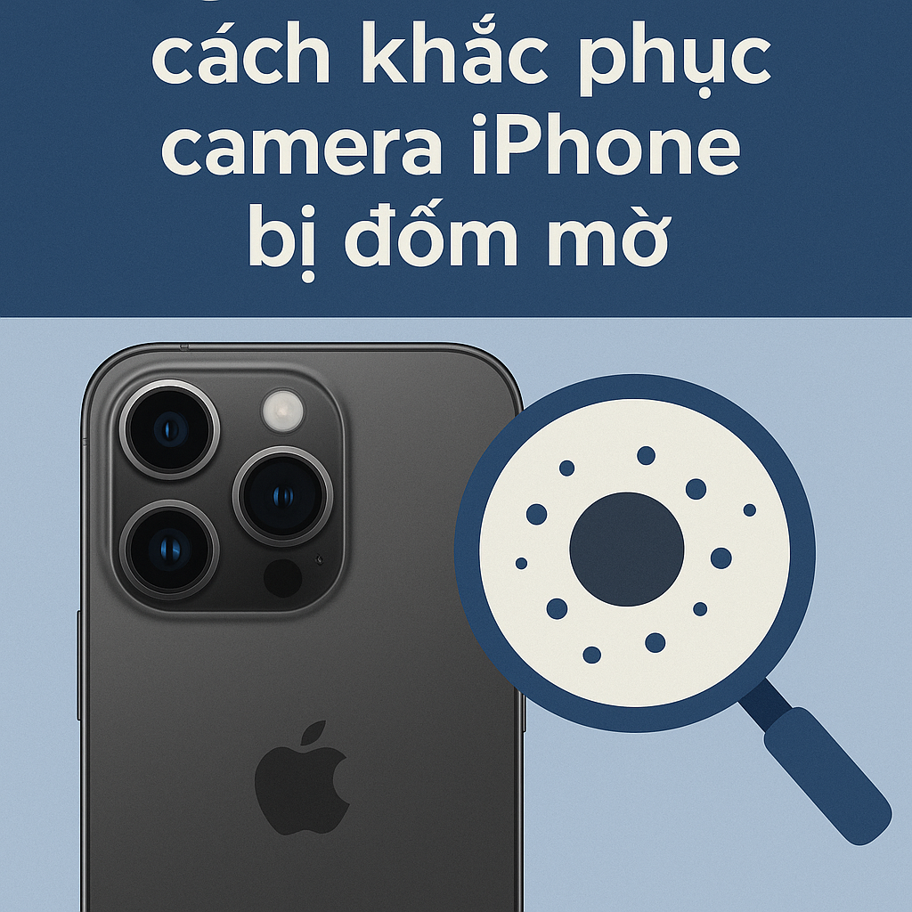 Camera iPhone bị đốm mờ? Nguyên nhân và cách xử lý dứt điểm tại Di Động 3 Tốt Thái Bình