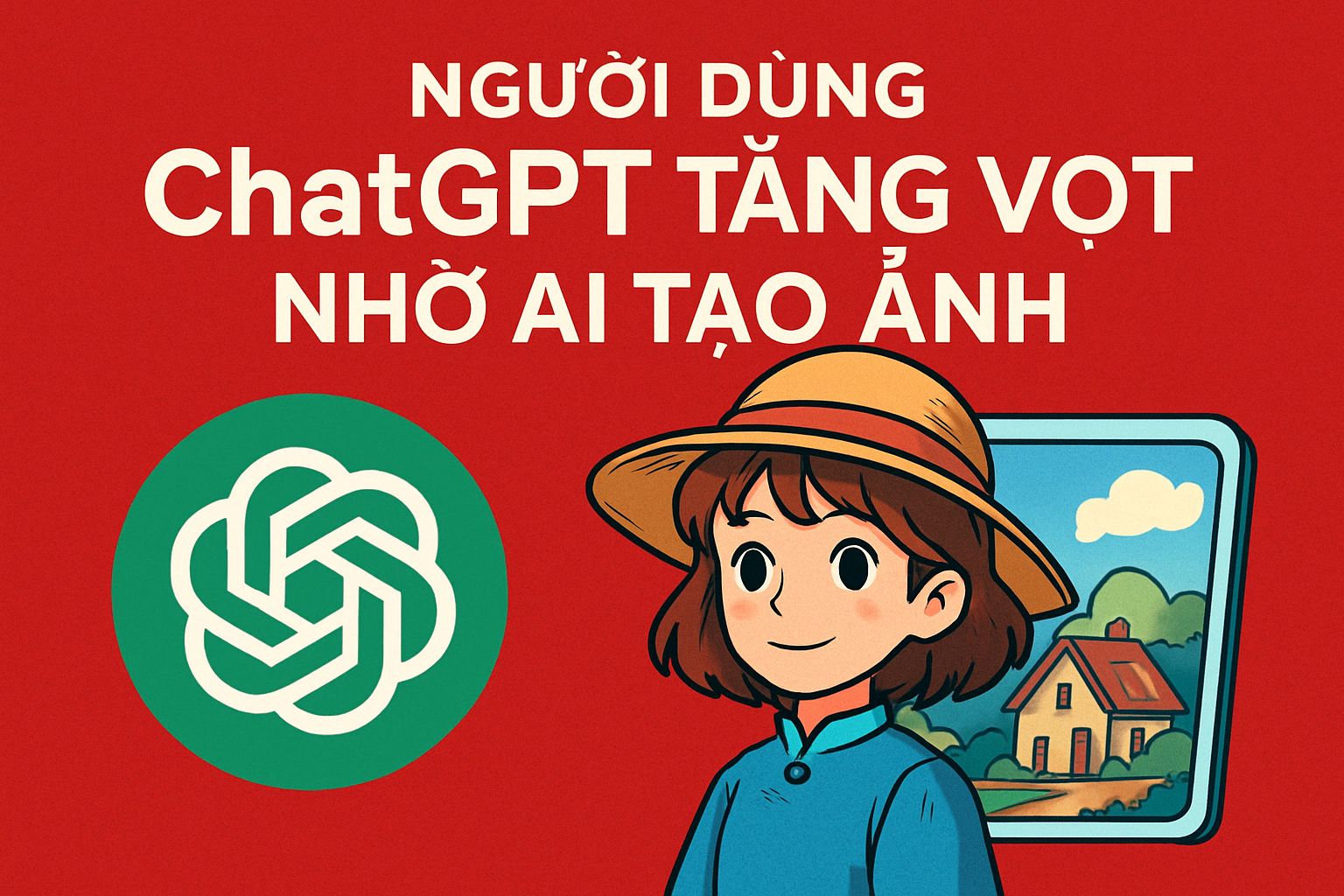 ChatGPT Tăng Vọt Người Dùng Nhờ Tính Năng Tạo Ảnh AI Phong Cách Ghibli