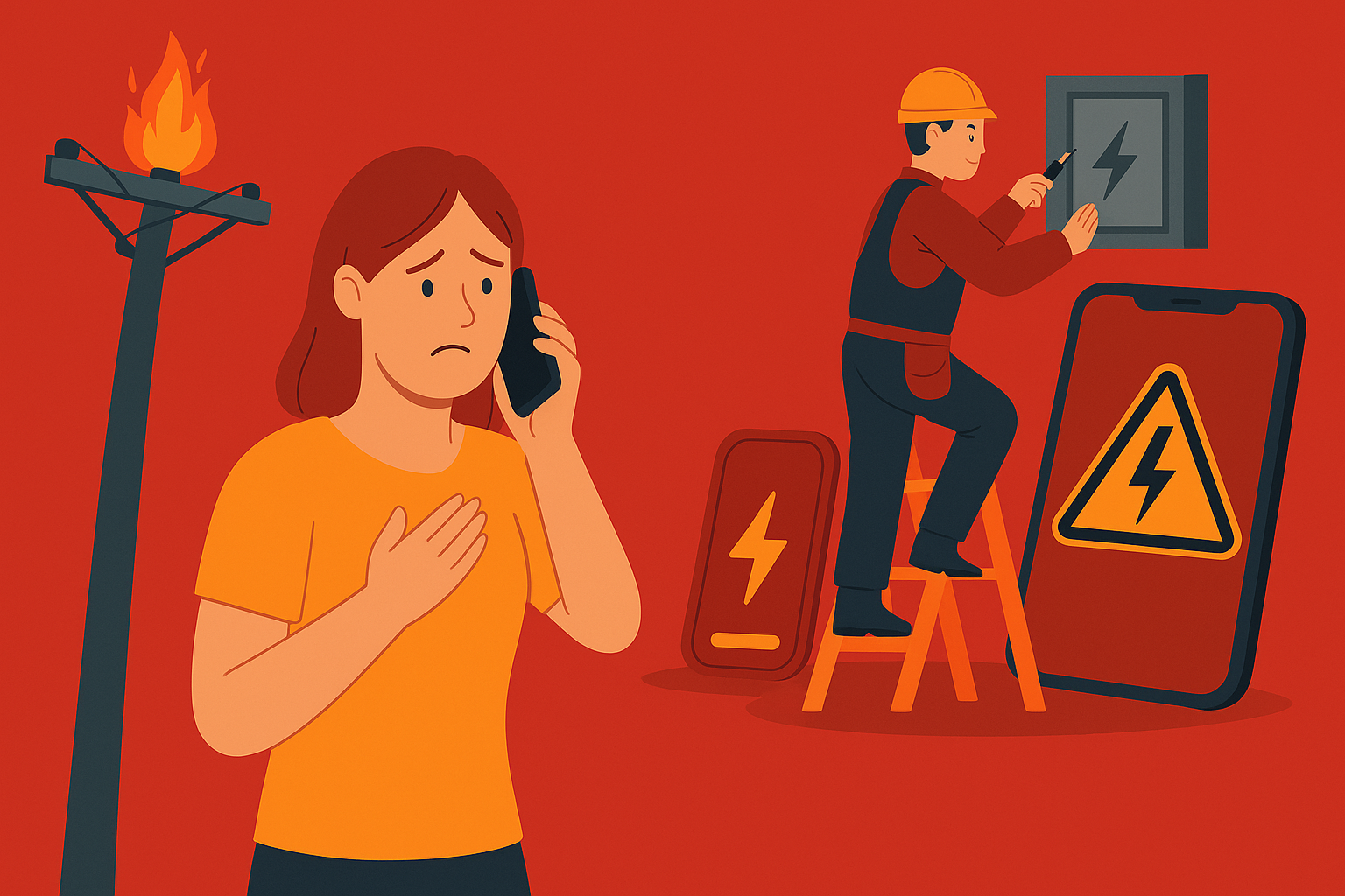 Mất điện, chập cháy, dây đứt? Ghi ngay những số điện thoại quan trọng sau nếu bạn ở Thái Bình!