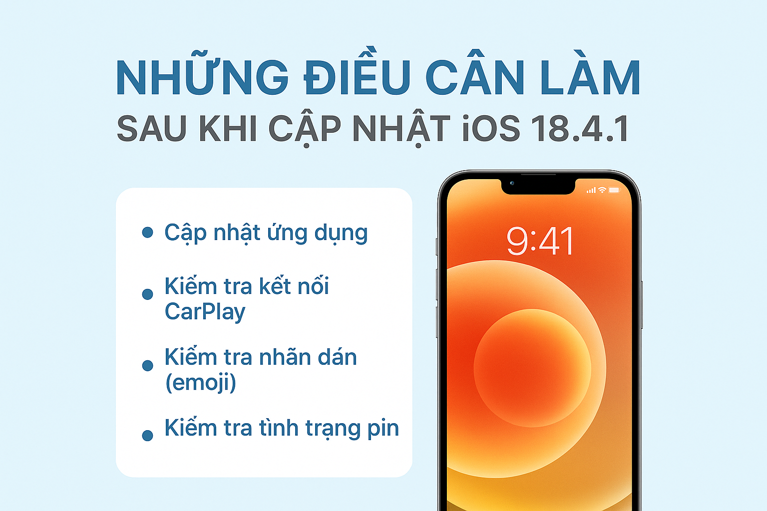 Những điều cần làm ngay sau khi cập nhật iOS 18.4.1