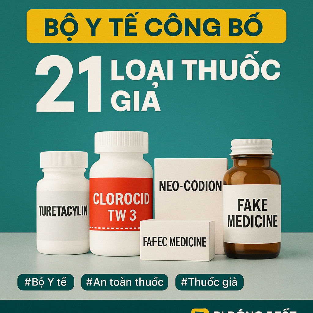 Bộ Y tế công bố 21 loại thuốc giả, cảnh báo khẩn toàn quốc