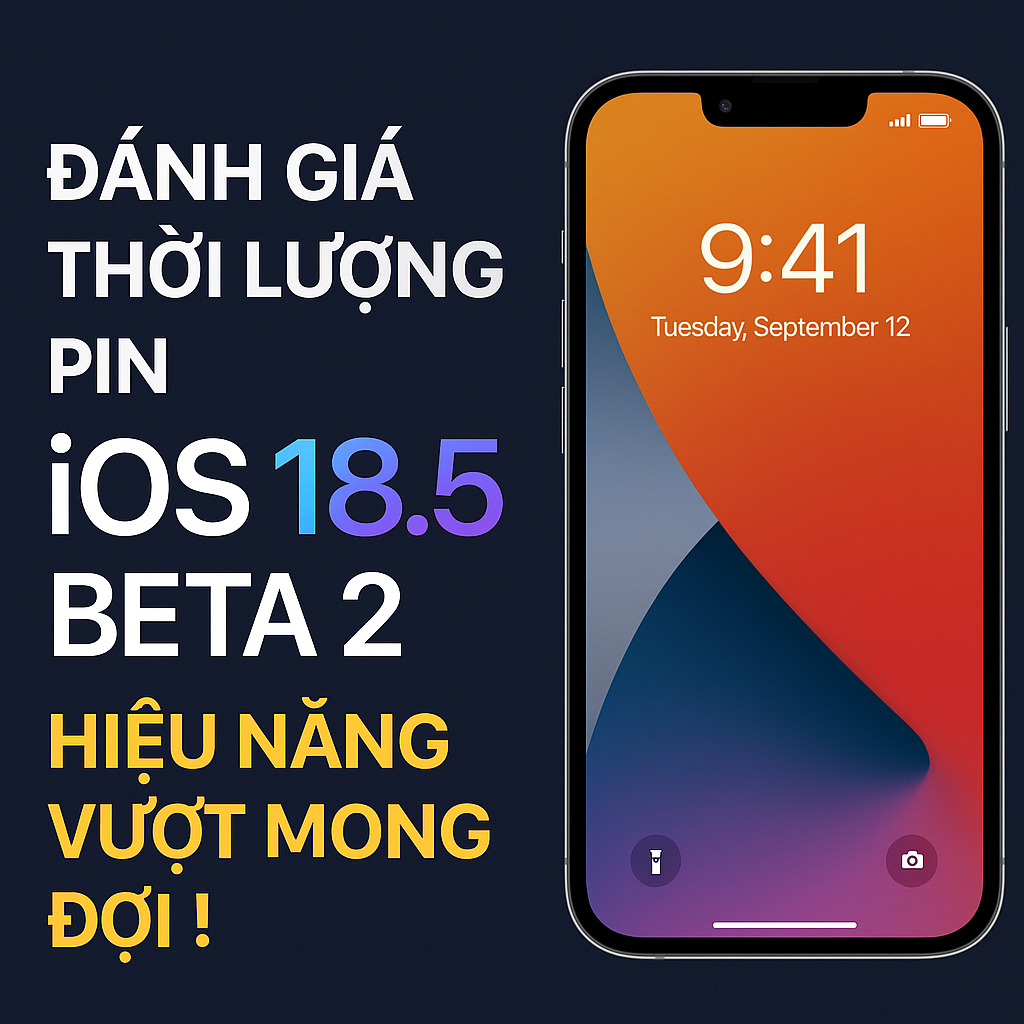 Đánh giá thời lượng pin iOS 18.5 Beta 2: Hiệu năng và pin vượt mong đợi!