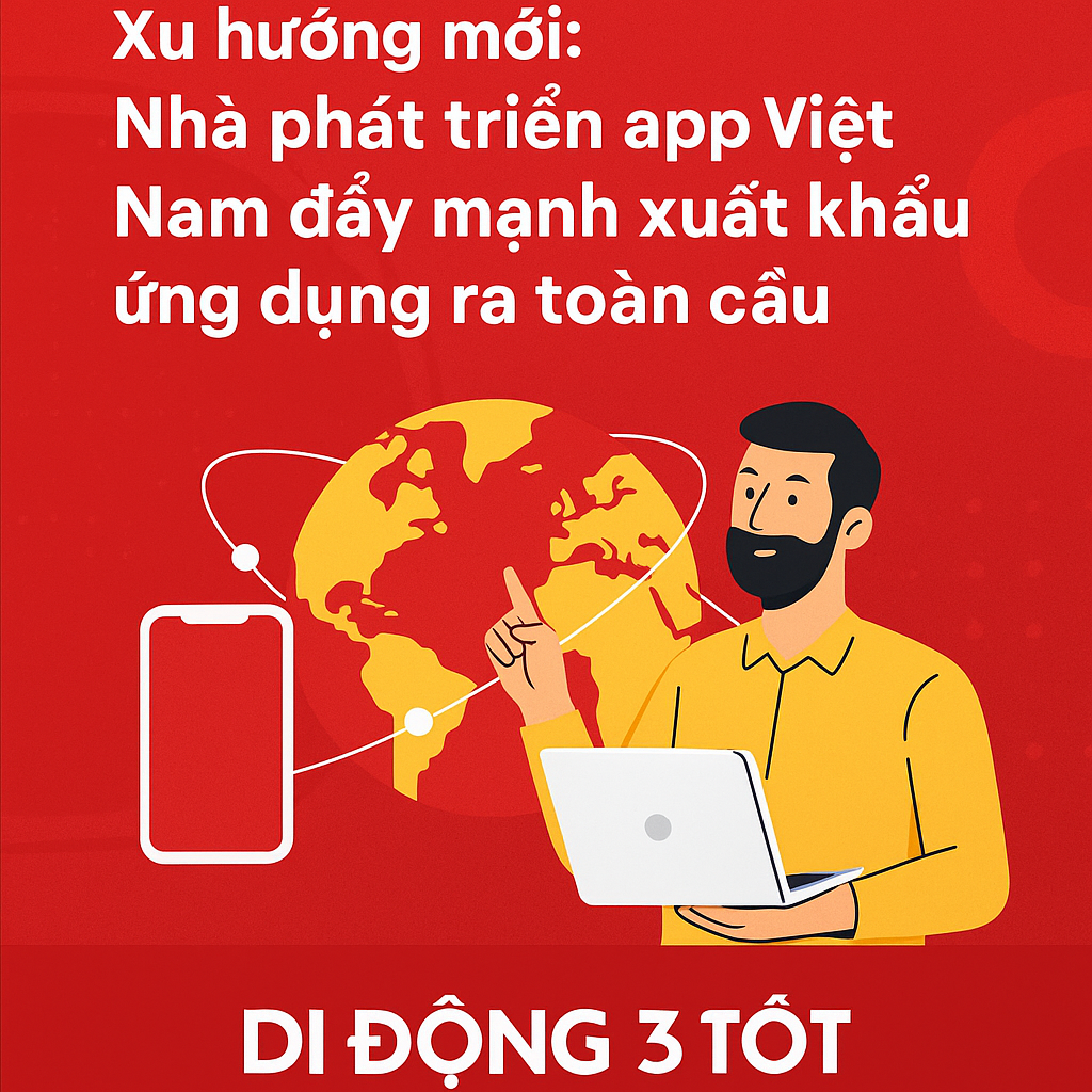 Xu hướng mới: Nhà phát triển app Việt Nam đẩy mạnh xuất khẩu ứng dụng ra toàn cầu