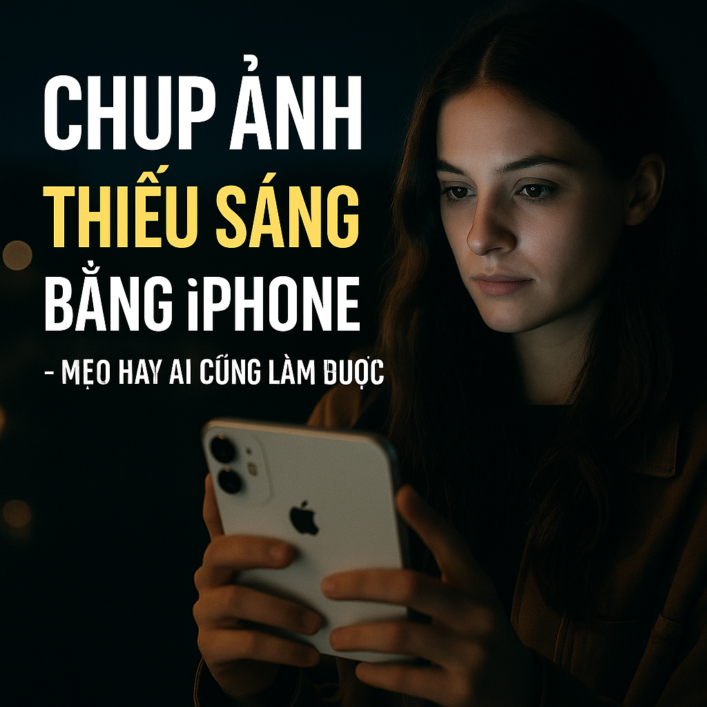 Chụp Ảnh Thiếu Sáng Bằng iPhone Rõ Nét – Mẹo Hay Ai Cũng Làm Được (2025)