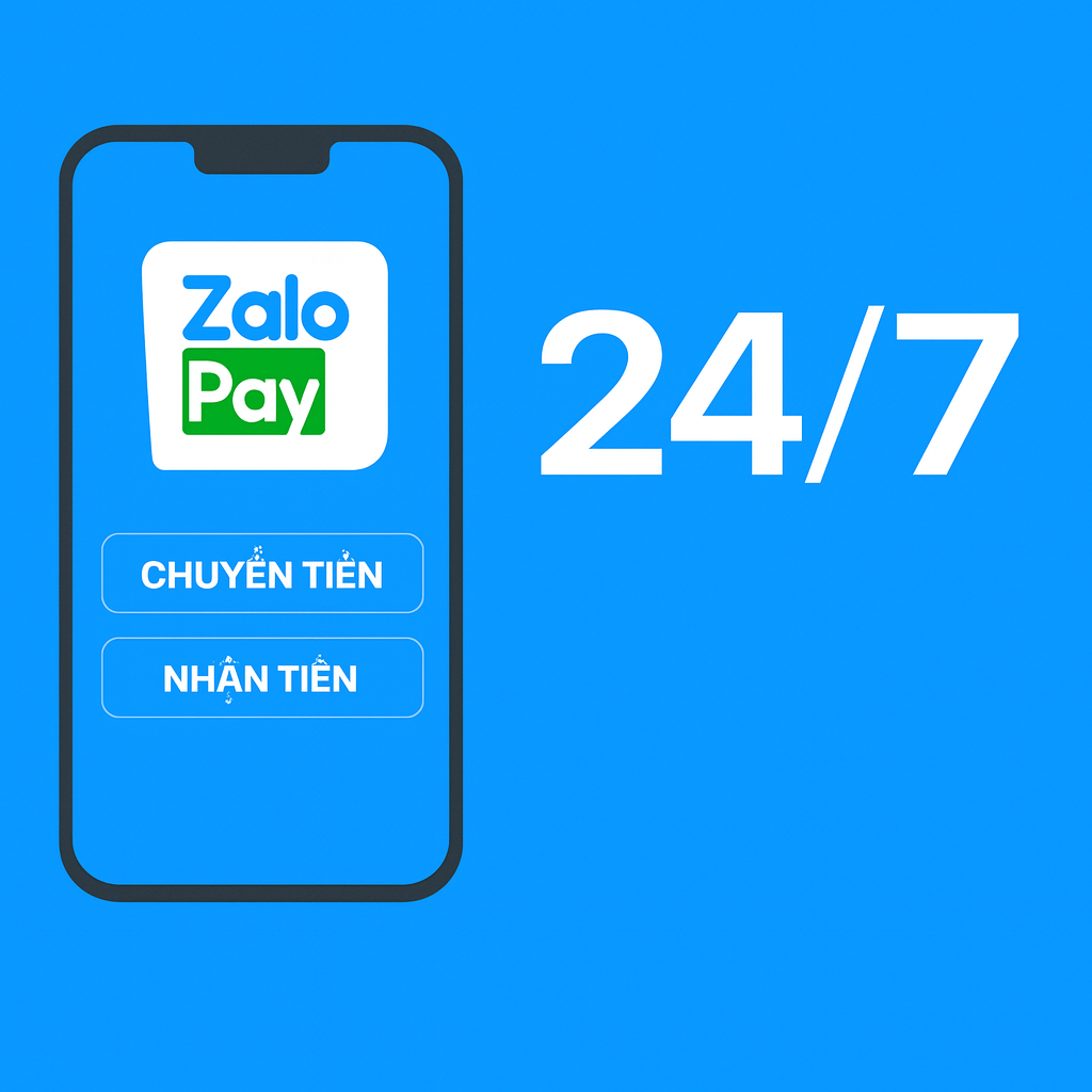 Chuyển tiền – nhận tiền miễn phí 24/7 qua ZaloPay