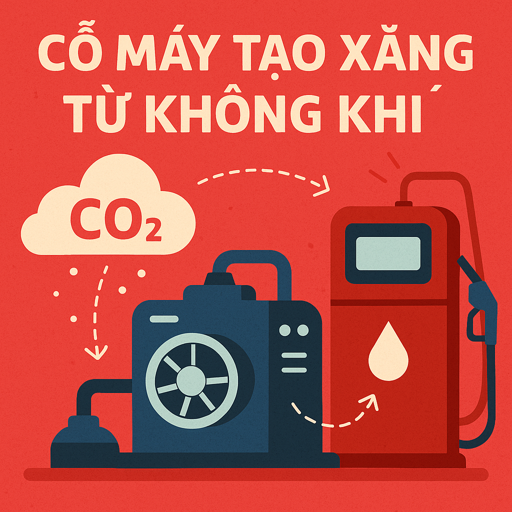 Cỗ máy tạo xăng từ không khí – Bước tiến đột phá trong công nghệ nhiên liệu sạch