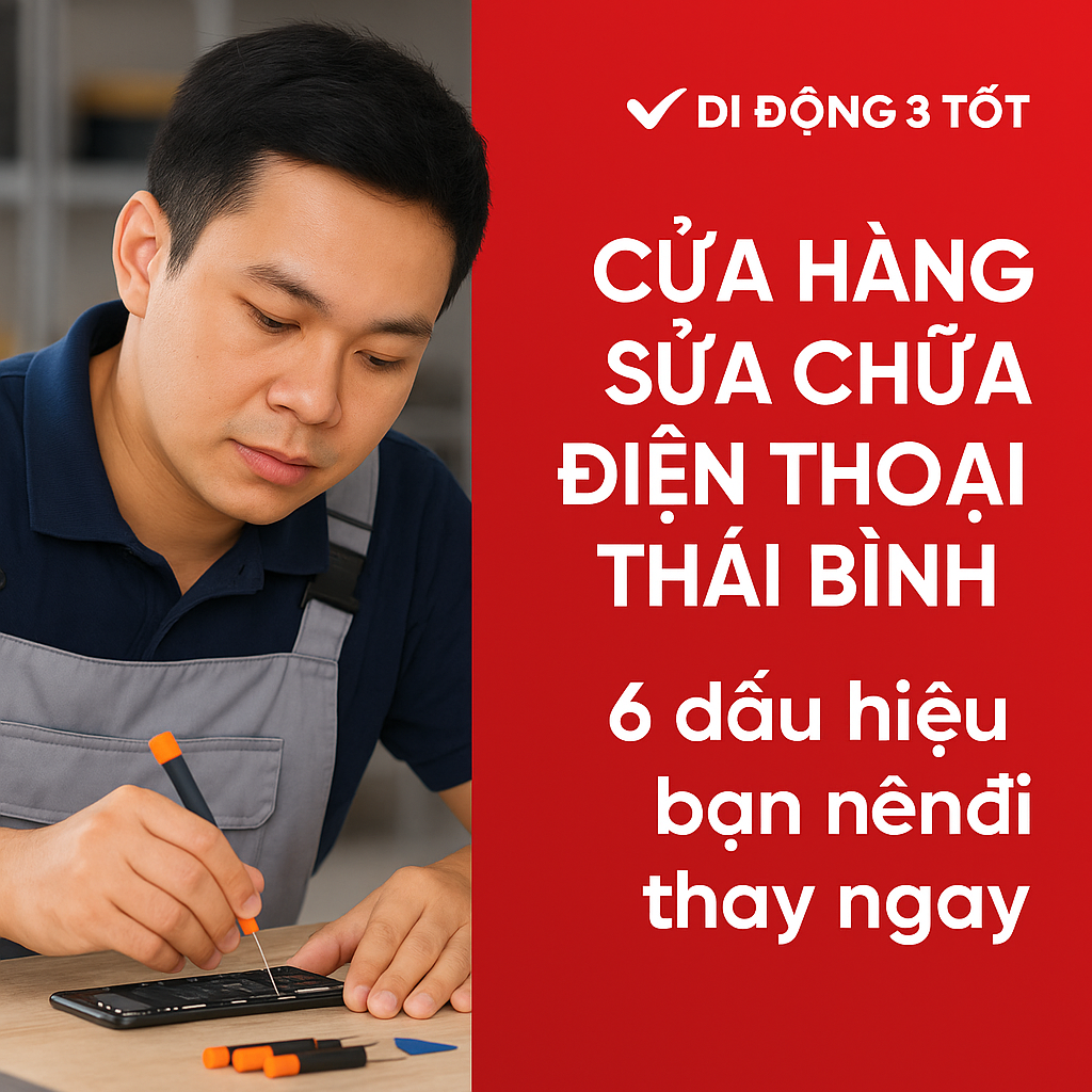 Cửa hàng sửa chữa điện thoại Thái Bình: 6 dấu hiệu bạn nên mang máy đi kiểm tra ngay