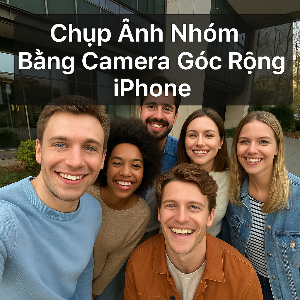 Dùng Camera Góc Rộng iPhone Chụp Nhóm Đẹp – Đầy Đủ Mà Không Méo