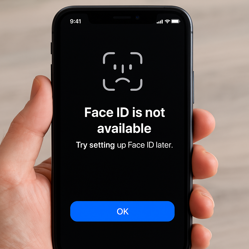 Face ID bị vô hiệu hóa? Lỗi “Face ID is not available” và cách xử lý không cần thay máy!