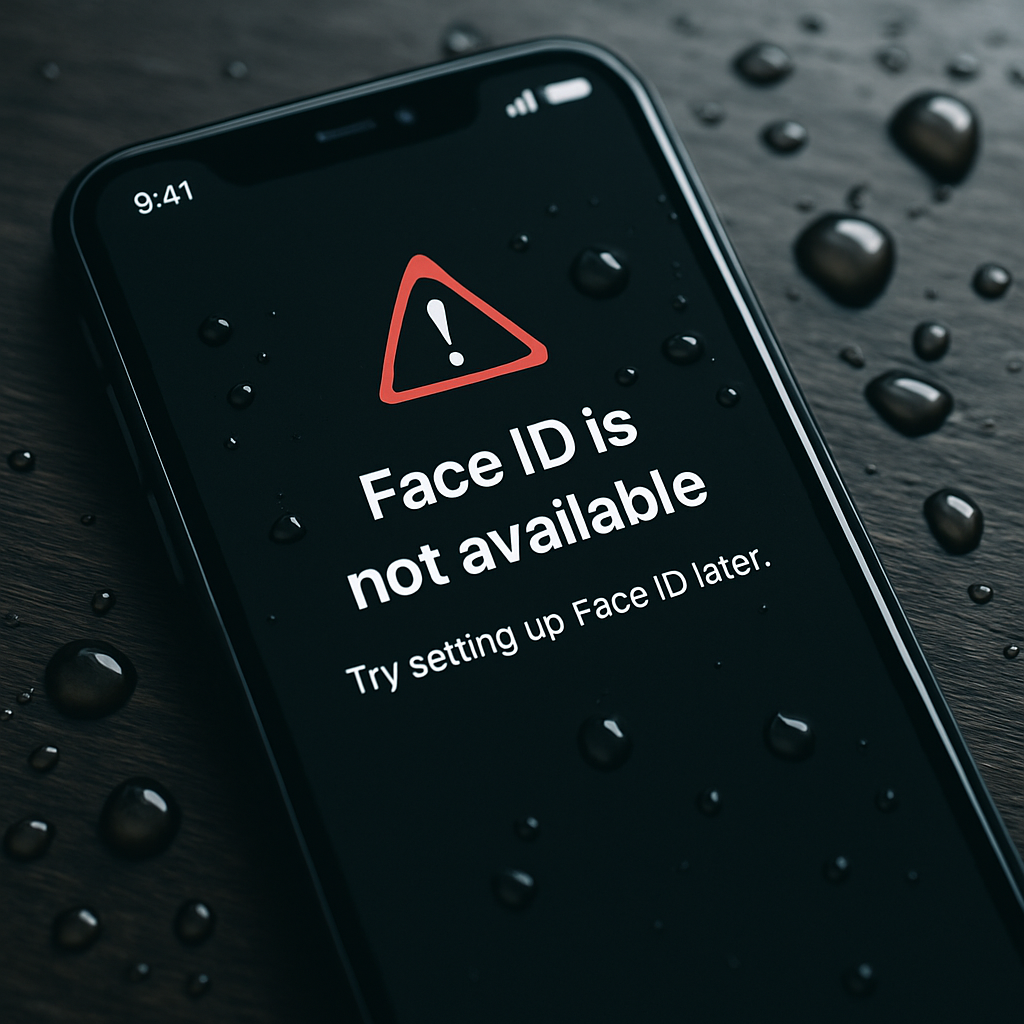 Face ID lỗi sau khi rơi nước? 7 bước xử lý ngay để tránh hỏng vĩnh viễn!