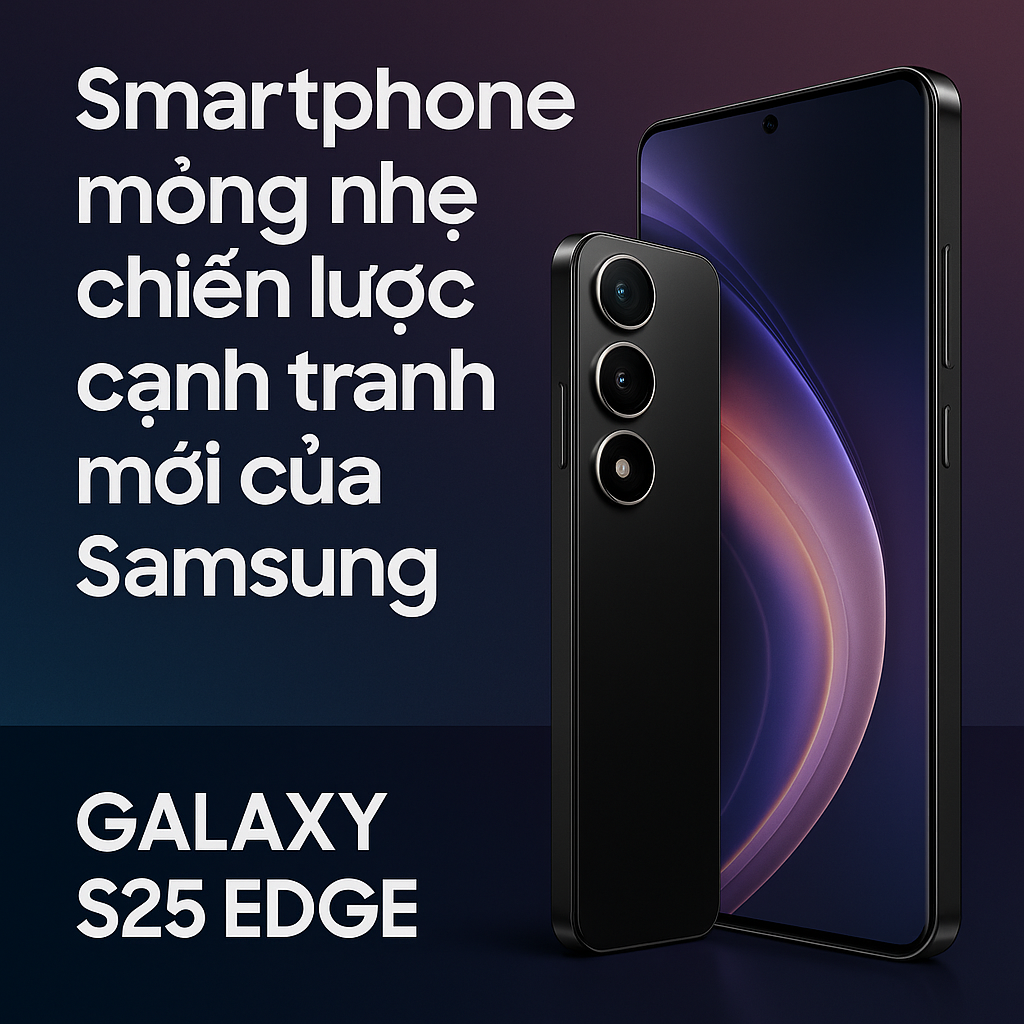 Samsung đặt cược vào smartphone mỏng nhẹ: Galaxy S25 Edge mở đầu xu hướng mới