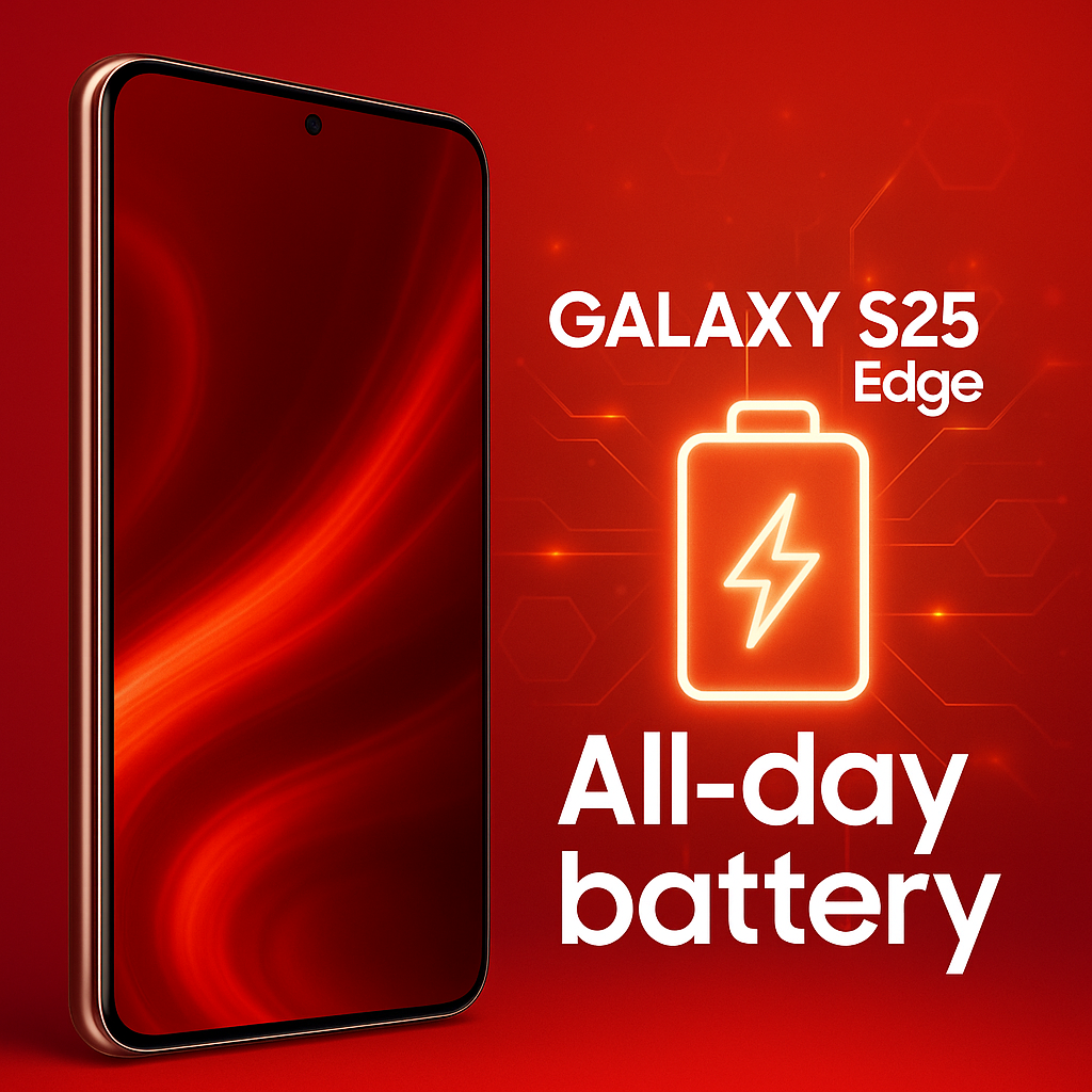 Galaxy S25 Edge rò rỉ poster quảng cáo: hé lộ thời lượng pin đáng mong đợi