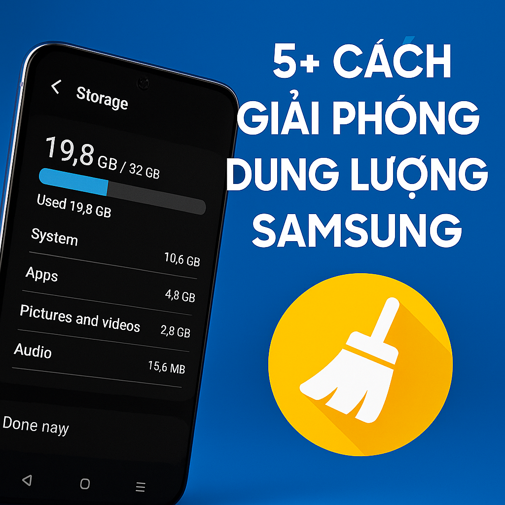 5+ Cách giải phóng dung lượng Samsung cực đơn giản, hiệu quả tại nhà
