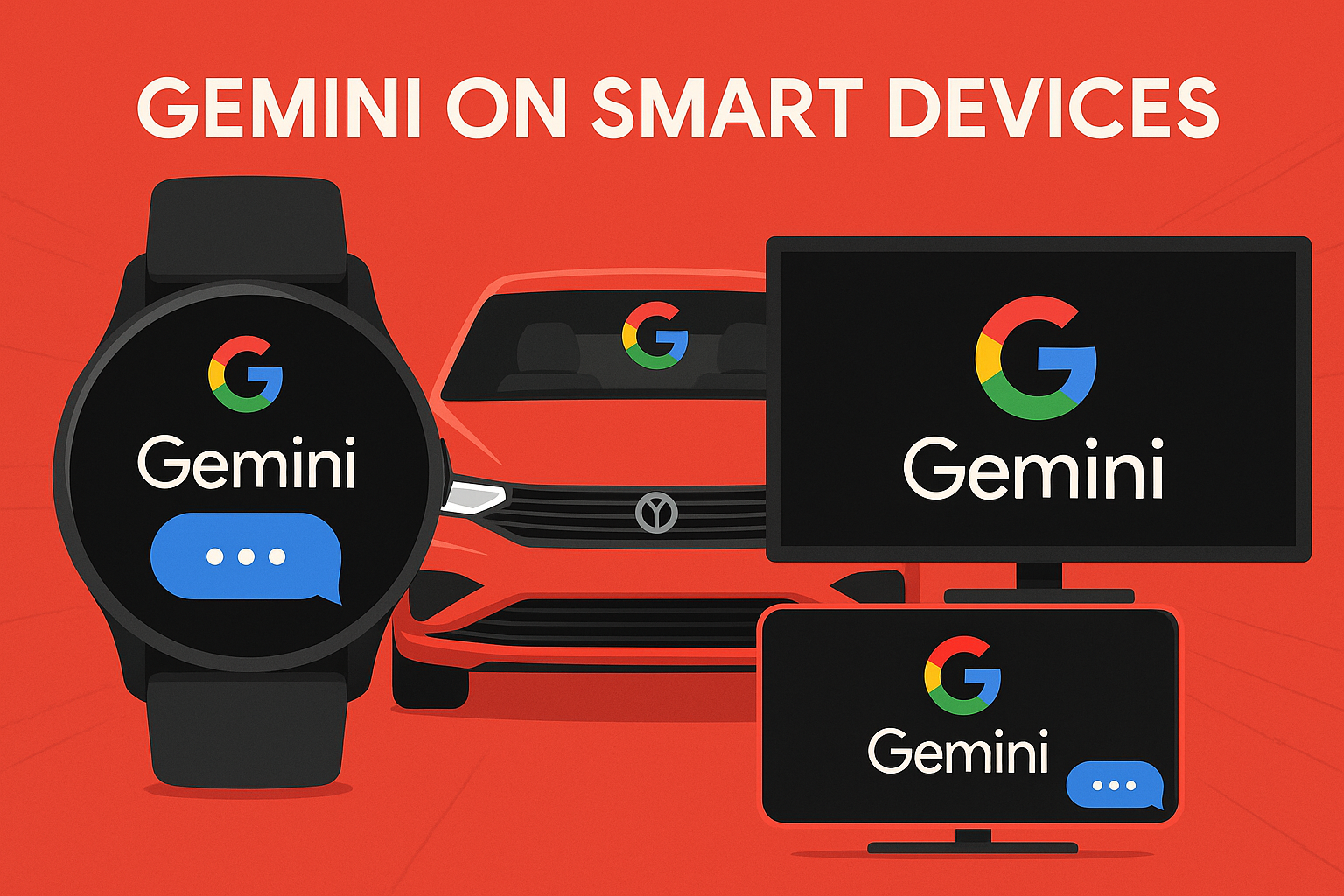 Google đưa chatbot AI Gemini “lấn sân” đồng hồ, ô tô, TV thông minh