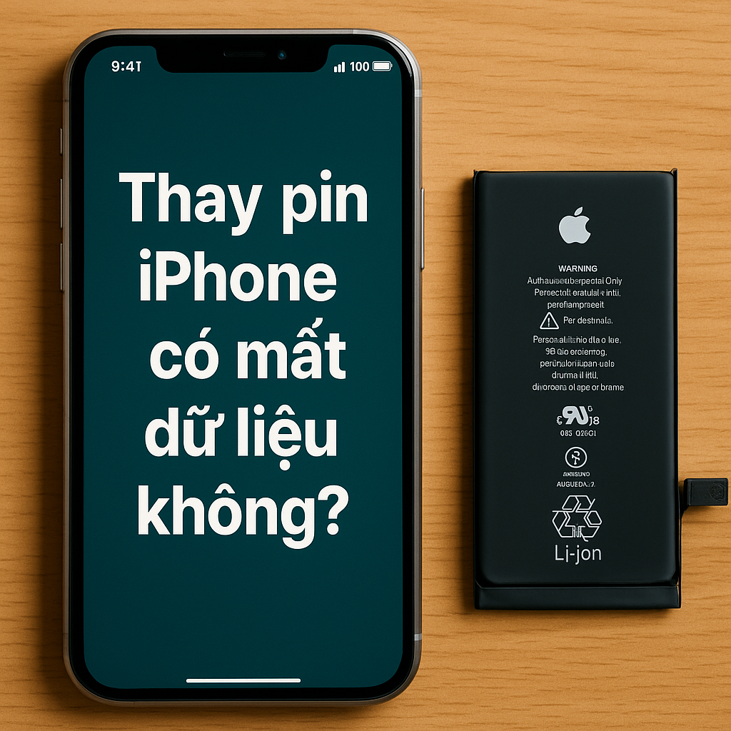 Thay pin iPhone có làm mất dữ liệu không? Những điều cần lưu ý trước khi thay