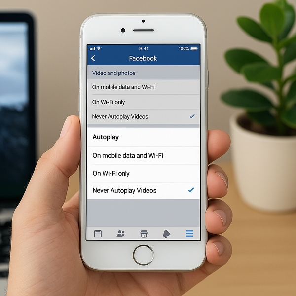 Hướng dẫn cách tắt tự phát video trên Facebook giúp tiết kiệm pin iPhone cũ (2025)