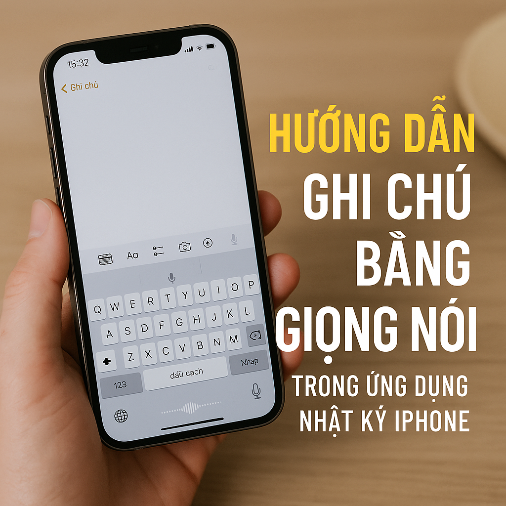 Hướng dẫn ghi chú bằng giọng nói trong ứng dụng Nhật ký iPhone