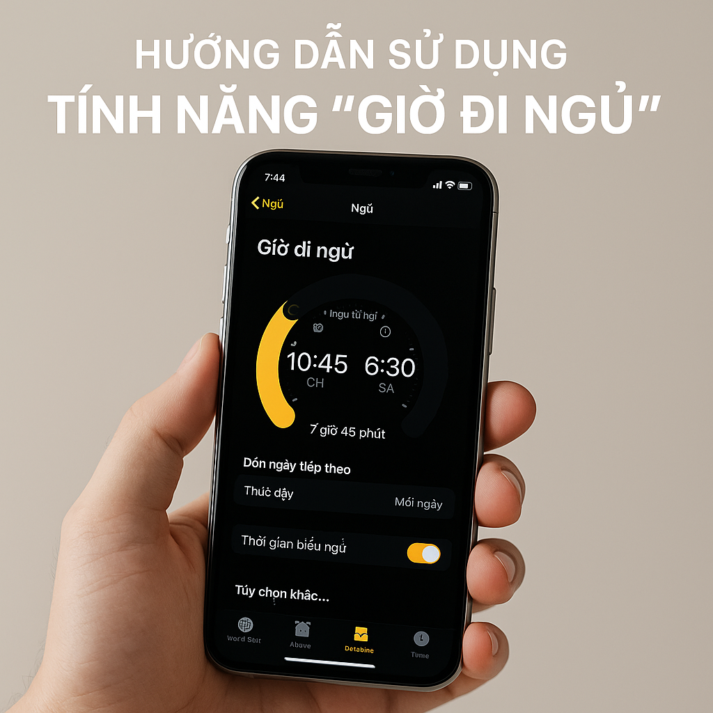 Hướng dẫn sử dụng tính năng “Giờ đi ngủ” trong ứng dụng Đồng hồ iPhone