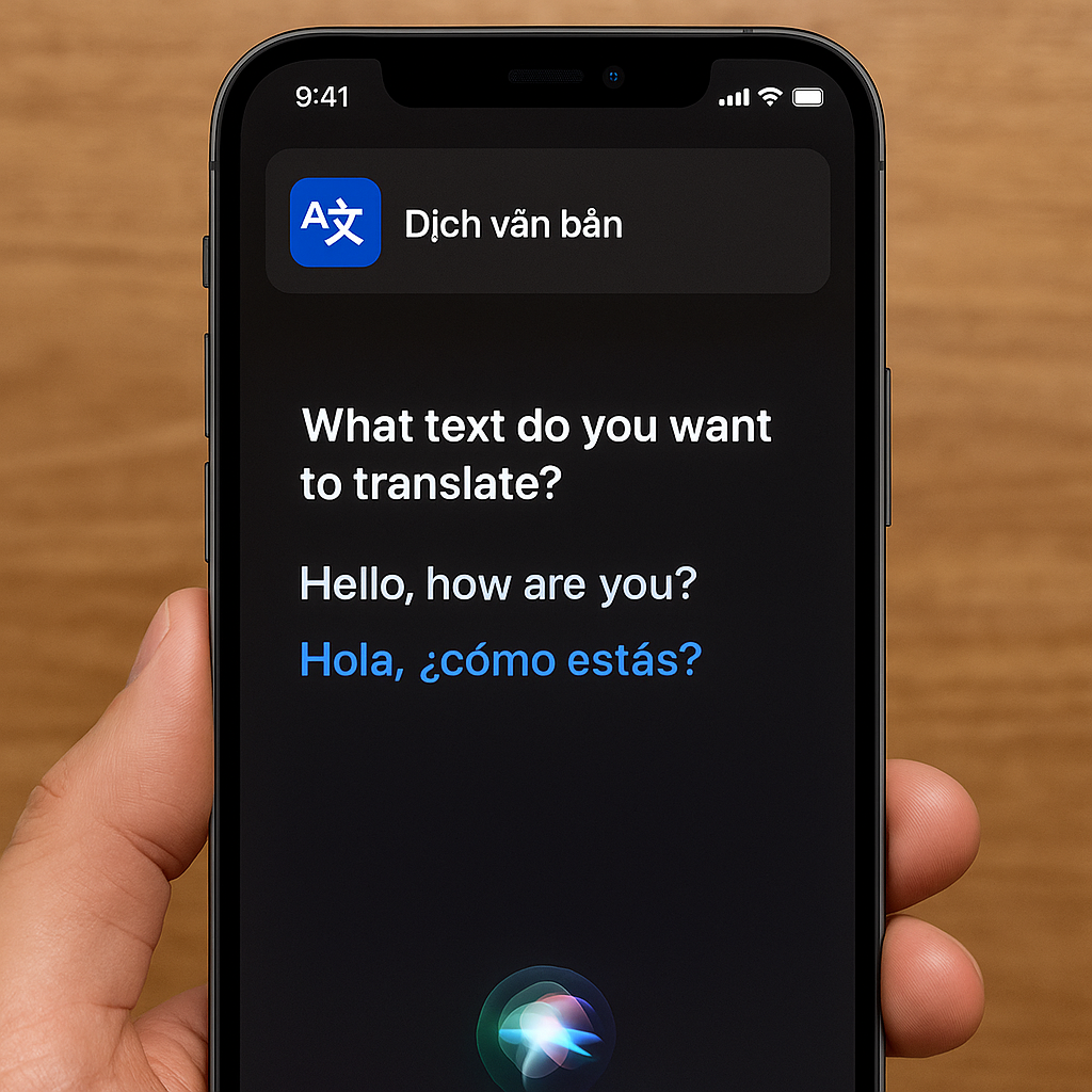 Hướng dẫn tạo phím tắt dịch văn bản bằng Siri cực nhanh
