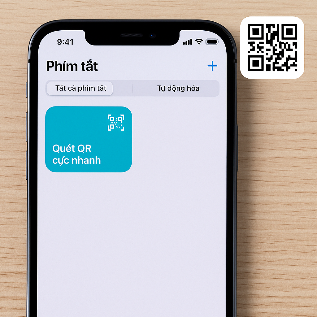 Hướng dẫn tạo phím tắt quét mã QR cực nhanh