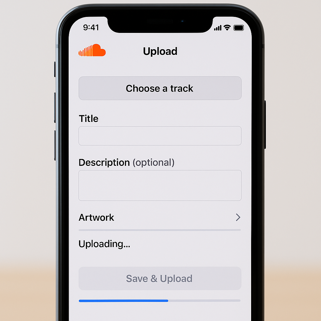 Hướng dẫn upload nhạc/podcast lên SoundCloud bằng điện thoại