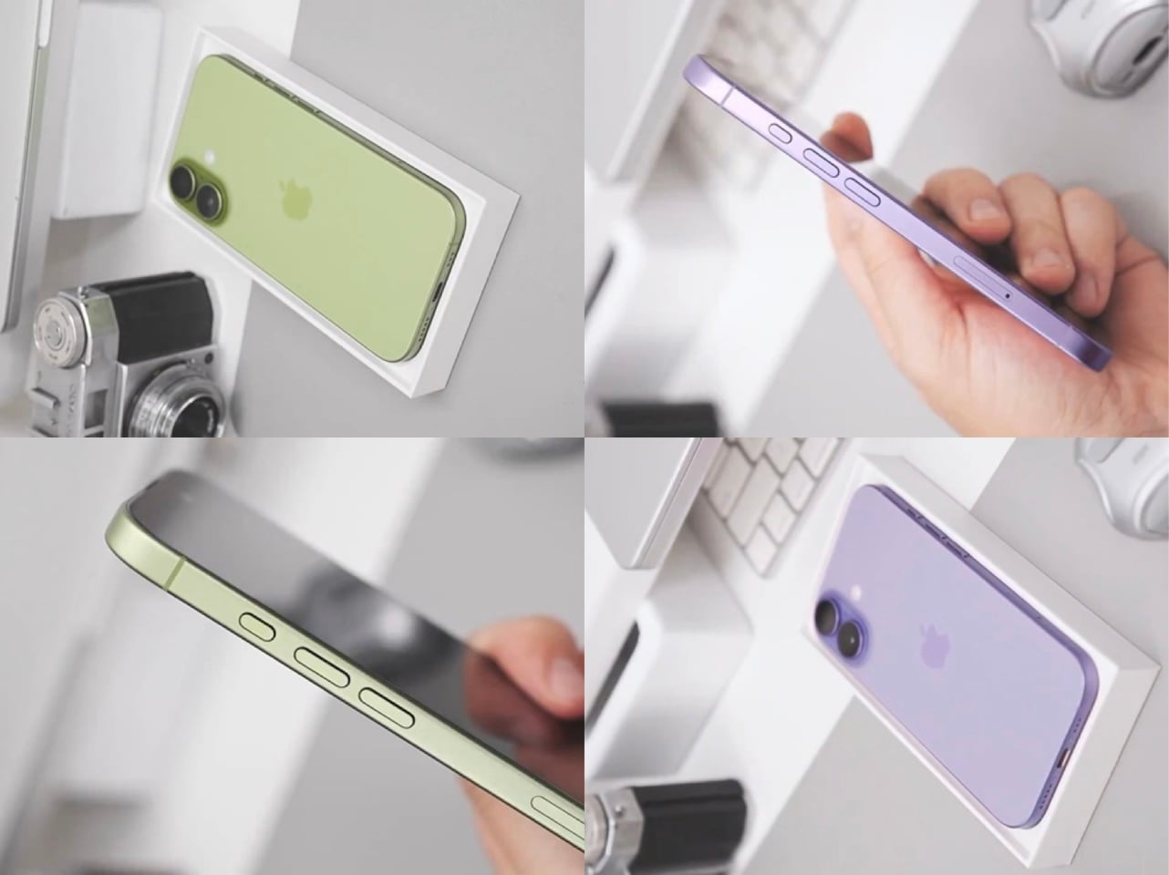 iPhone 17 tiêu chuẩn lộ diện hai màu mới: Xanh lá và Tím nhạt