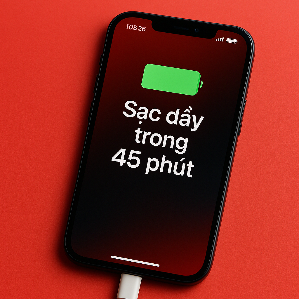 iOS 26 sắp cho biết thời gian sạc đầy pin iPhone – Tính năng nhỏ, tiện ích lớn