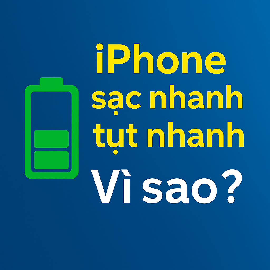 Vì sao pin iPhone sạc nhanh đầy nhưng cũng nhanh tụt?