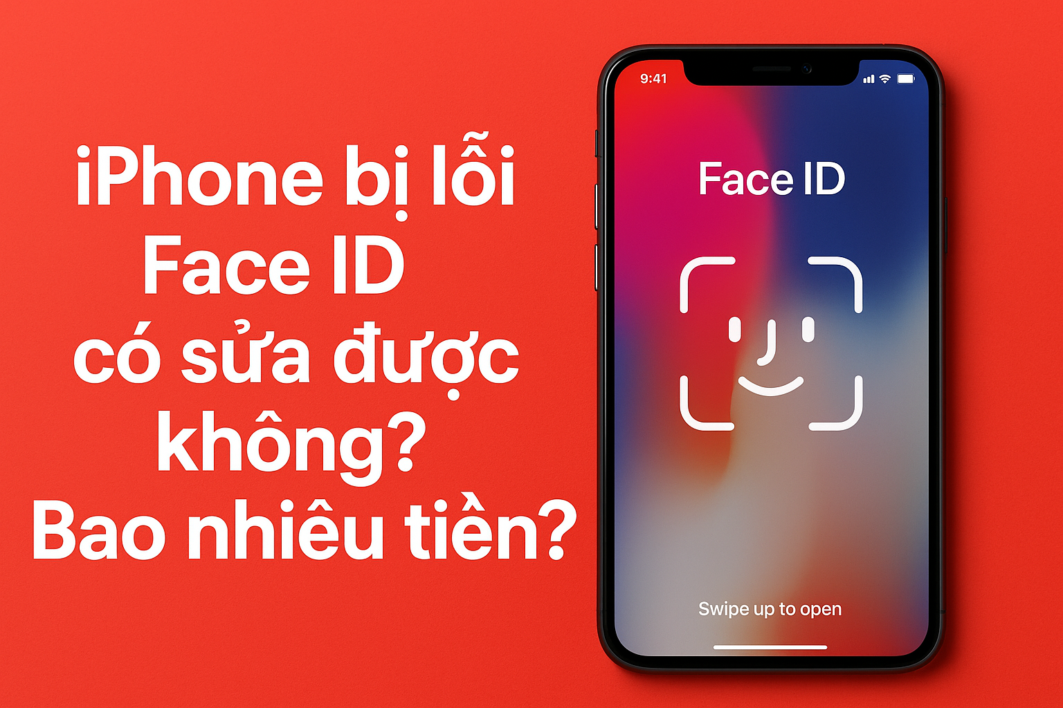 iPhone bị lỗi Face ID có sửa được không? Bao nhiêu tiền? (Giải đáp chi tiết cho iFan Thái Bình)