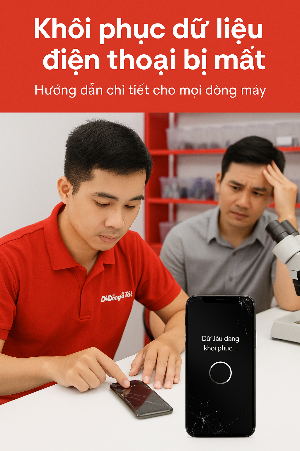 Khôi phục dữ liệu điện thoại bị mất: Hướng dẫn chi tiết cho mọi dòng máy