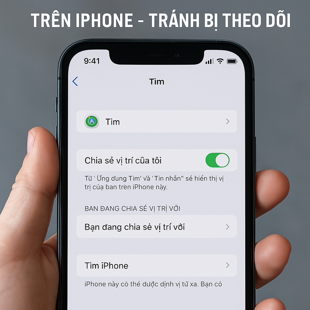 Cách kiểm tra iPhone có đang chia sẻ vị trí cho người lạ không