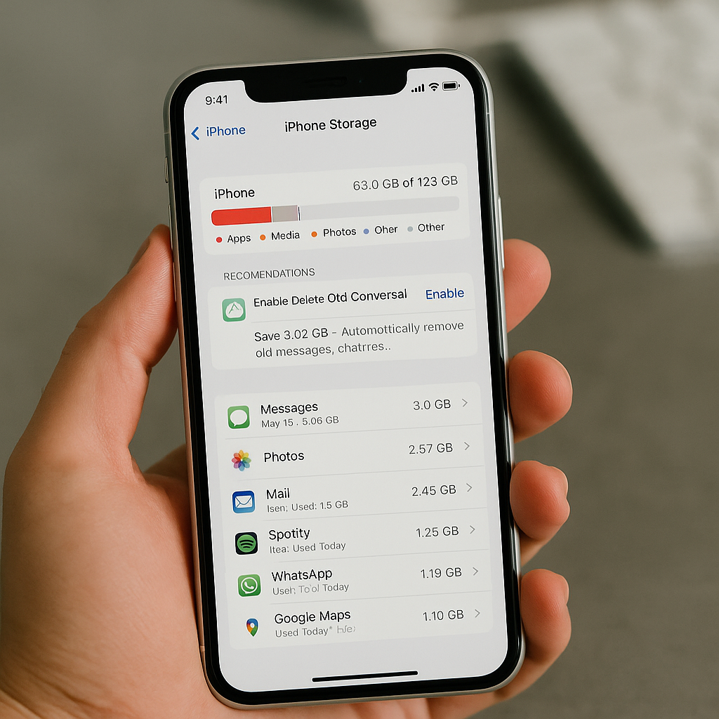 Hướng dẫn giải phóng dung lượng iPhone không cần xóa ảnh – Dành cho người dùng Thái Bình