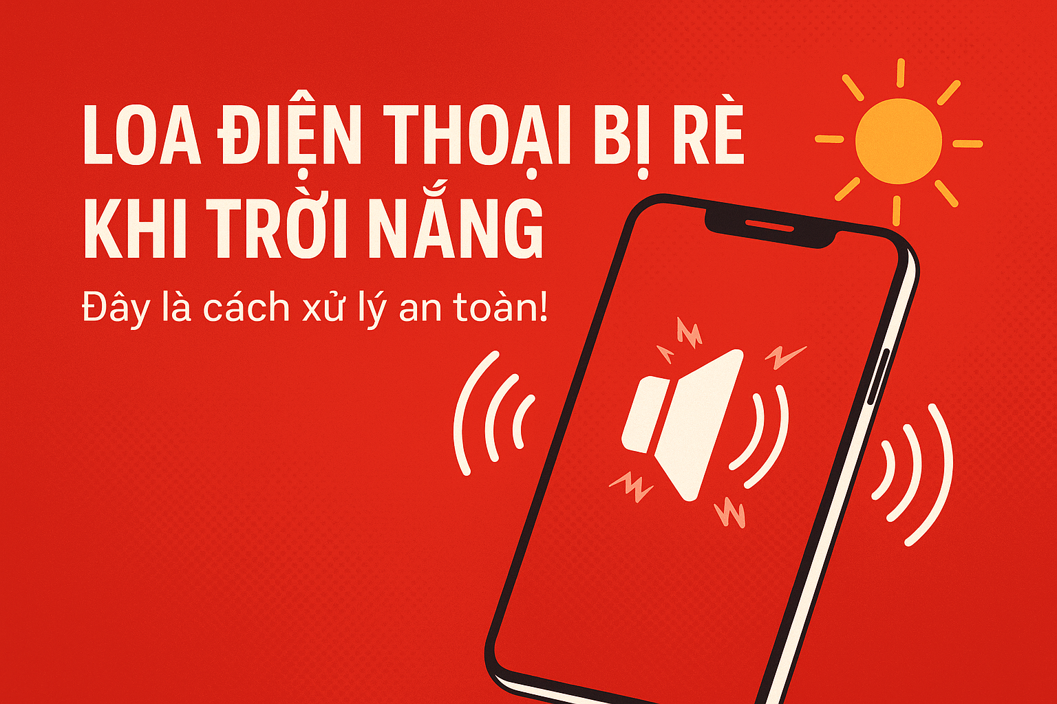 Loa điện thoại bị rè khi trời nắng nóng? Đây là cách xử lý an toàn!