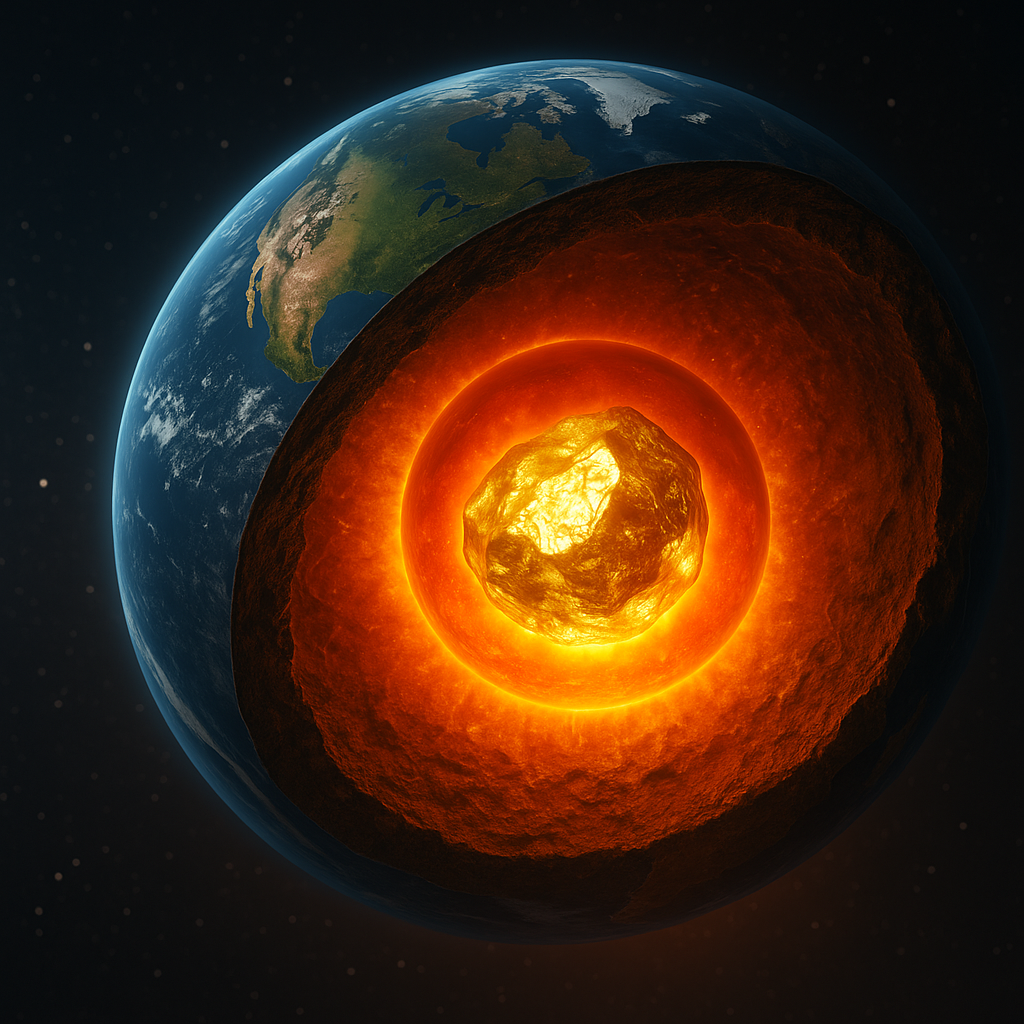 Lõi Trái Đất chứa 99% lượng vàng – Sự thật khoa học ít người biết