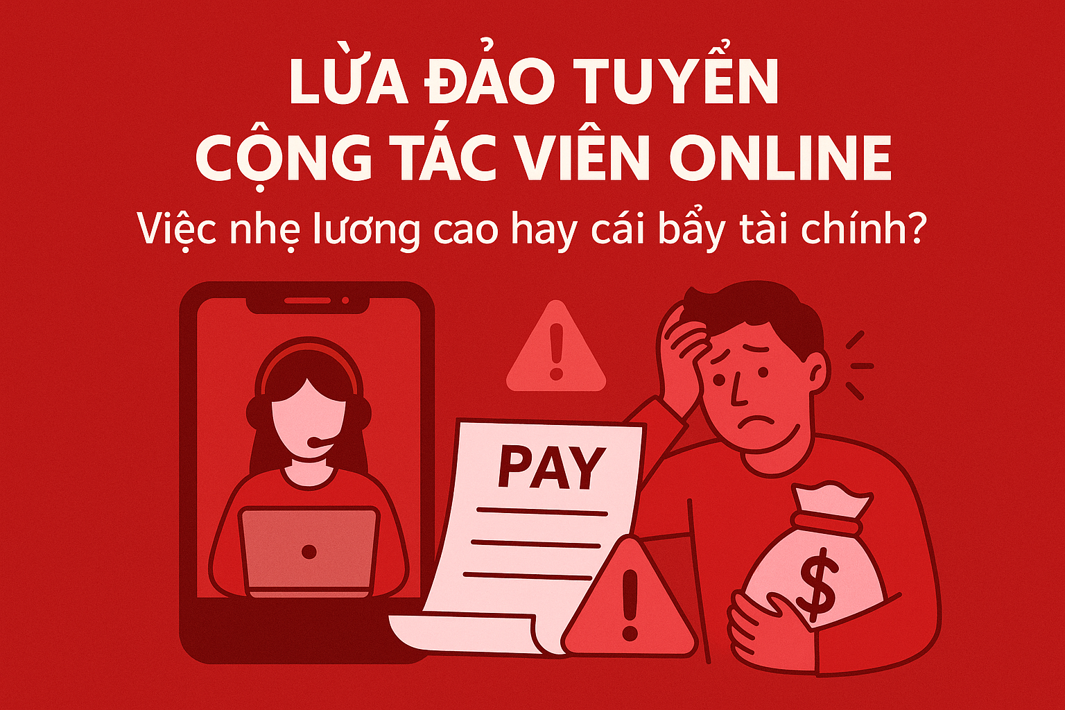 Lừa đảo tuyển cộng tác viên online – Việc nhẹ lương cao hay cái bẫy tài chính?