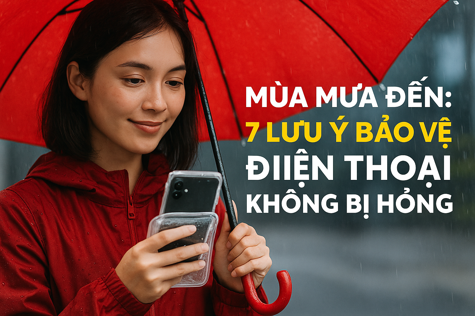Mùa mưa đến: 7 lưu ý quan trọng để bảo vệ điện thoại không bị hỏng