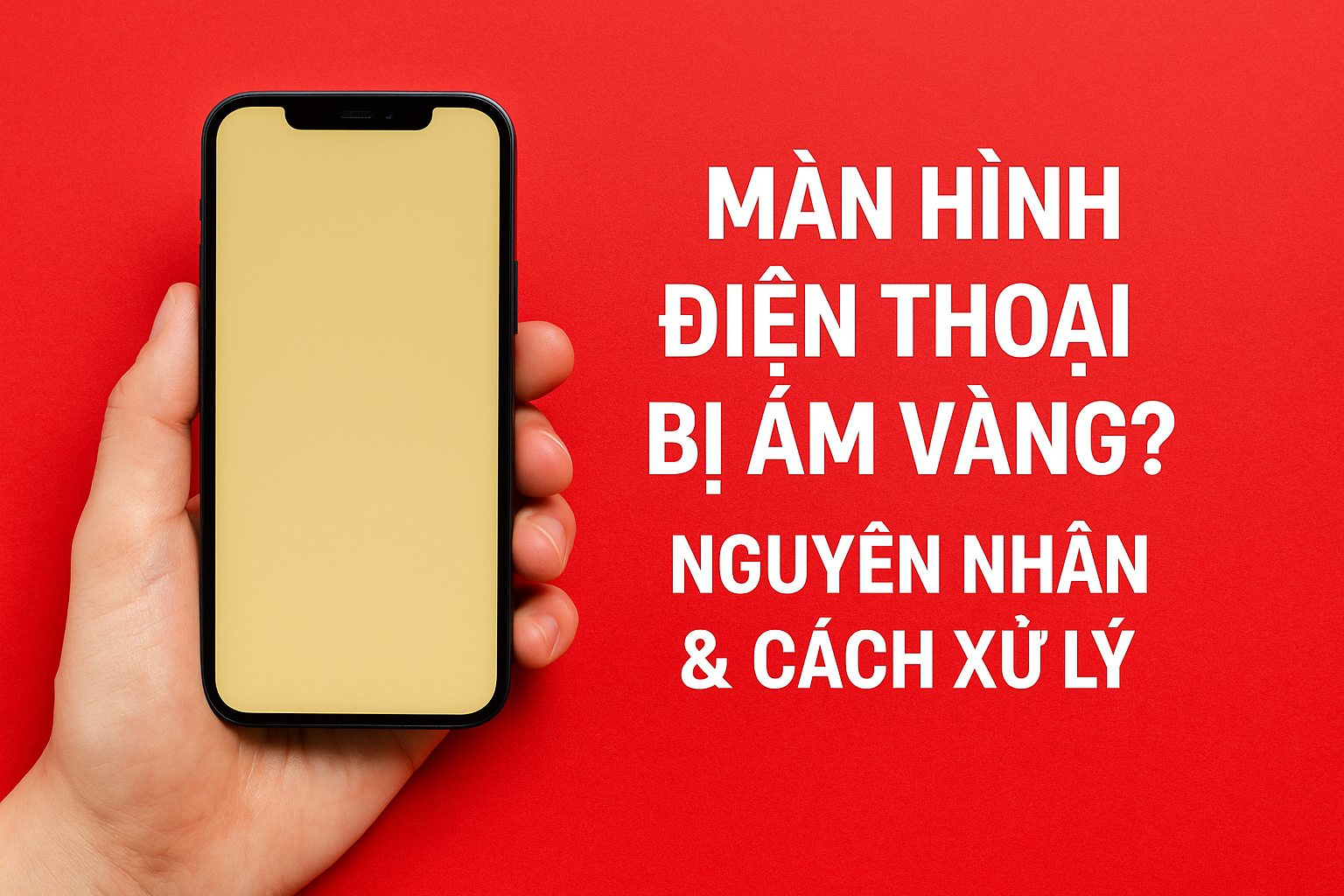 Màn hình điện thoại bị ám vàng khi trời nắng? Nguyên nhân và cách xử lý đơn giản