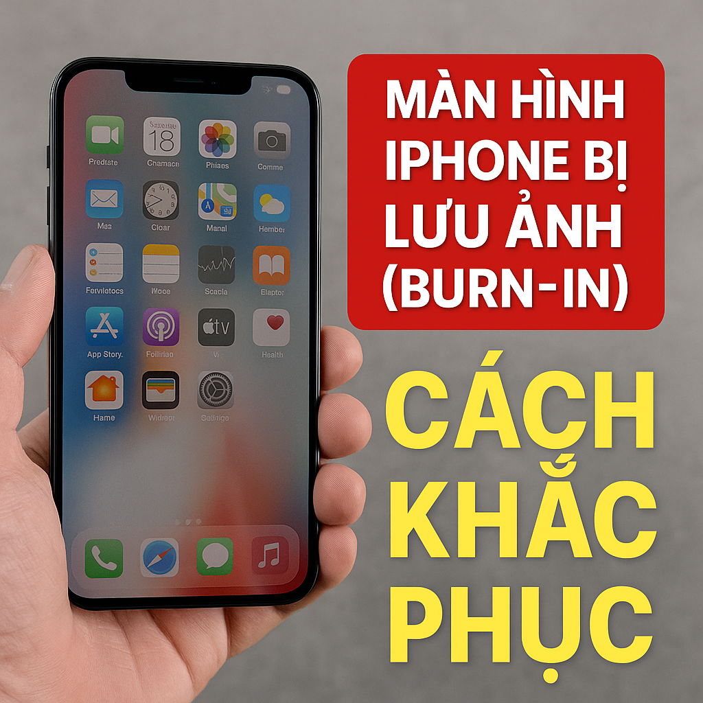 Màn Hình iPhone Bị Lưu Ảnh (Burn-in) – Cách Khắc Phục Hiệu Quả 2025