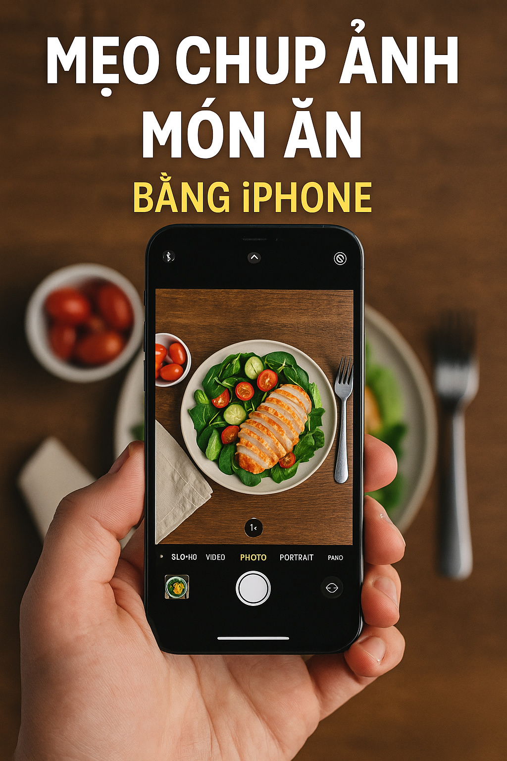 Mẹo Chụp Ảnh Món Ăn Bằng iPhone – Đẹp Lung Linh Như Food Stylist (2025)