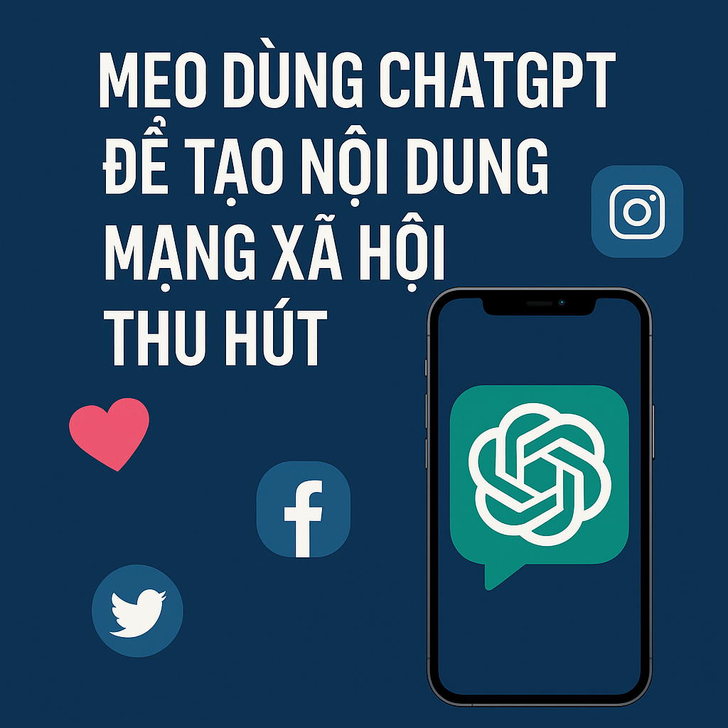 Mẹo dùng ChatGPT để tạo nội dung mạng xã hội thu hút – Bí quyết 2025