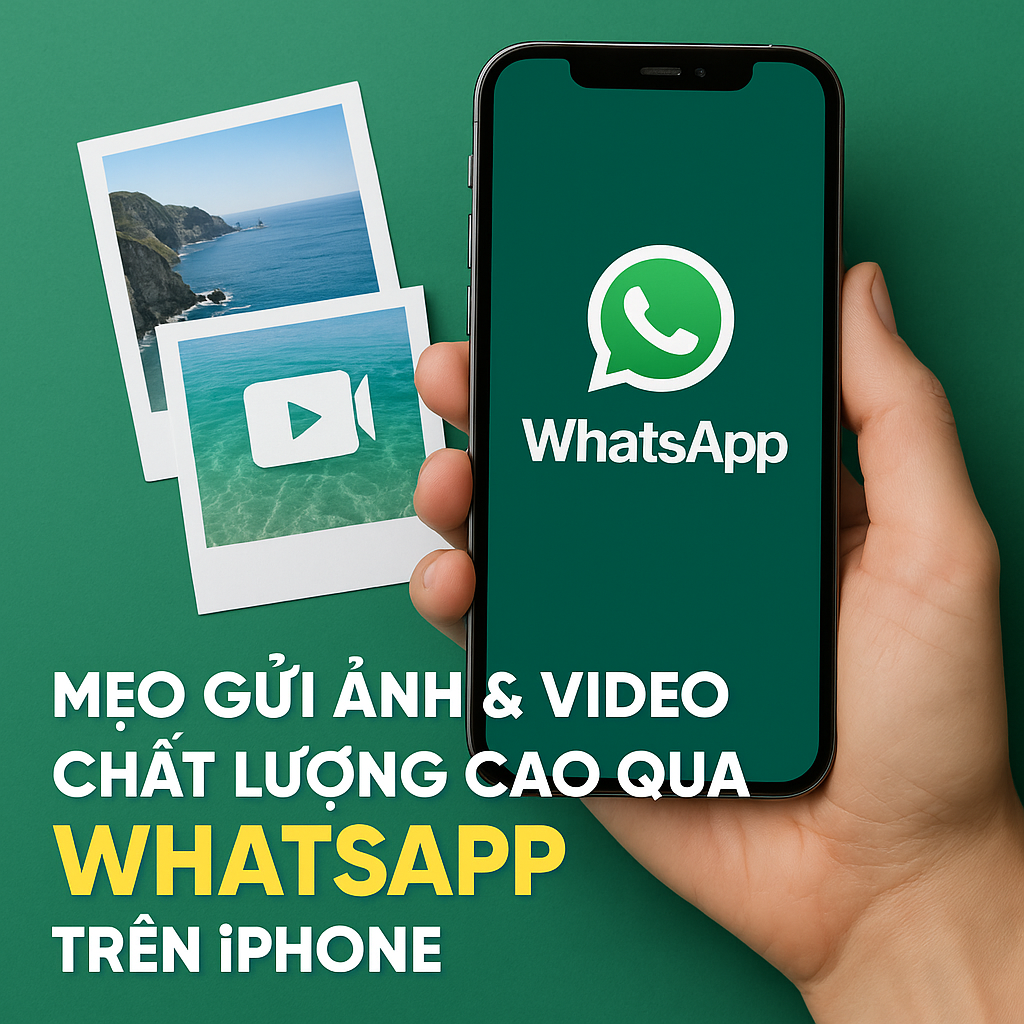 Mẹo gửi ảnh & video chất lượng cao qua WhatsApp trên iPhone